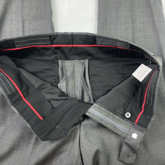 Bartorelli Napoli Gray Green Striped Mens Wool Suit 38R Pant 32XUnfinished NWT - Picture 10 of 11